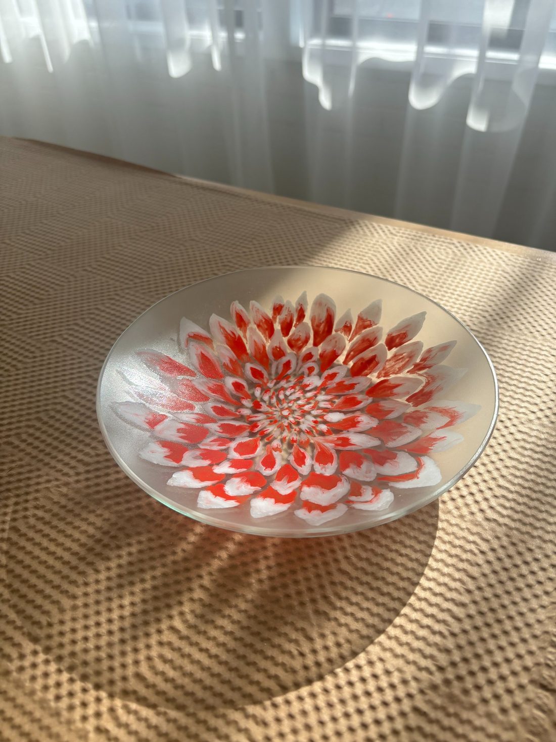 Painted Glass Platter
